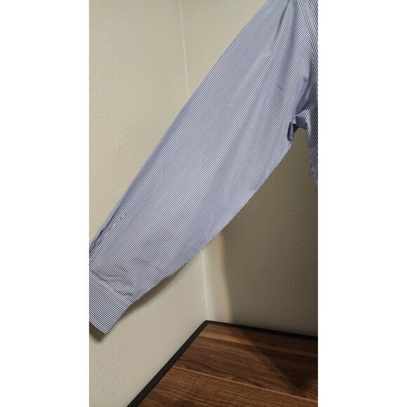 Brooks Brothers 1818 Regent Blue Stripe LS Button Up Shirt S 17-35 Cotton - Picture 4 of 6